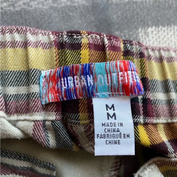 Urban Outfitters Plaid Wide Leg Baggy Cargo Pants - Picture 3 of 3